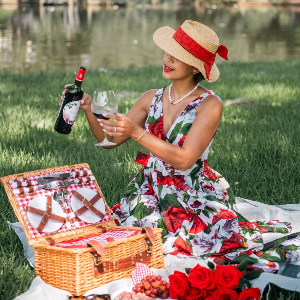 Samantha Sung Vivian Midi Dress Size 4